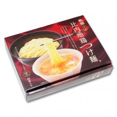 秋田比内地鶏つけ麺/比内地鶏塩スープ